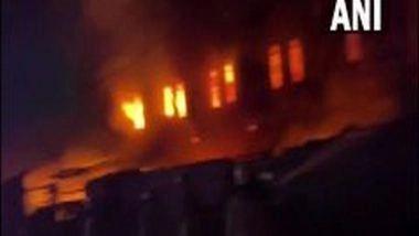 India News | Fire at Godown in Delhi's Harkesh Nagar