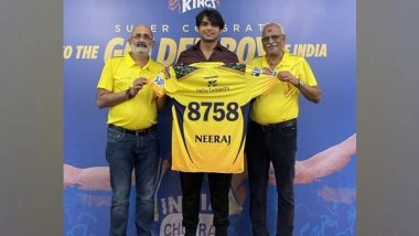 Sports News | CSK Honours Olympic Gold Medallist Neeraj Chopra