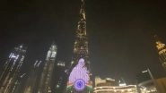 Gandhi Jayanti 2021: Burj Khalifa Illuminated With Mahatma Gandhi's Image on Occasion of His 152nd Birth Anniversary (Watch Video)