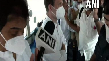 India News | Rahul Gandhi Arrives at Lucknow Airport Ahead of Lakhimpur Kheri Visit