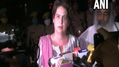 India News | Priyanka Gandhi Meets Family of Sanitation Worker Who Died in Police Custody