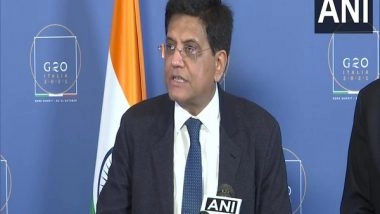 World News | PM Modi's Mantra of Sustainable Development Finds Resonance at G-20 Rome Declaration: Piyush Goyal