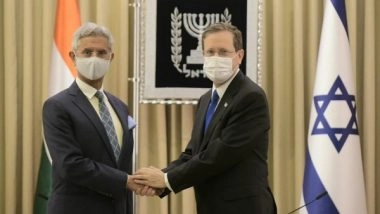 World News | Jaishankar Meets Israeli President Isaac Herzog, Discusses Changes in Geopolitical Landscape