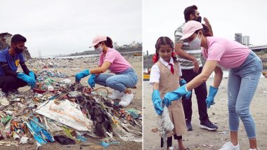 Jacqueline Fernandez Goes Beach Cleaning on 4th Anniversary of Swachh Bharat Abhiyan (View Pics)