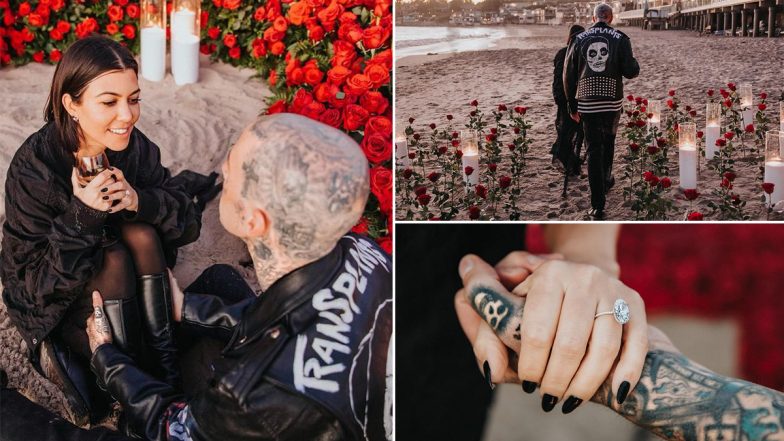 Kourtney Kardashian Shares A Series Of Unseen Pictures With Fiancé Travis Barker From Their Engagement Day!