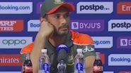 Mahmudullah Abruptly Stops Talking in Press Conference After Being Intervened With Loud Cheers of Scotland Fans Celebrating Their Win Against Bangladesh in T20 World Cup 2021 Round 1 Match (Watch Video)
