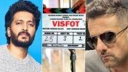 Visfot: Riteish Deshmukh and Fardeen Khan&rsquo;s Film Goes on Floors