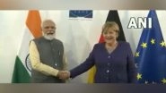 World News | PM Modi Meets German Chancellor Angela Merkel on Sidelines of G20 Summit