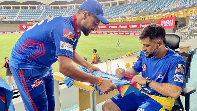 Lalit Yadav Gets Autographed Jersey From MS Dhoni, Says ‘Dare to Dream’