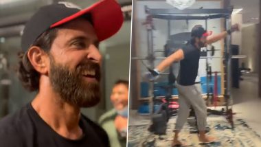 Hrithik Roshan Is Setting the Weekend Mood for All of Us As He Breaks Into a Garba Dance in the Gym (Watch Video)