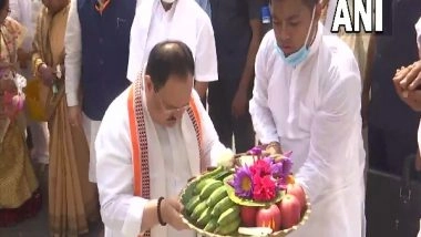 India News | Nadda Visits Govindji Temple in Imphal on 2nd Day of His Manipur Visit