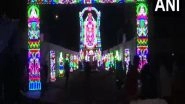 India News | 4.5 Lakh LED Lights Used to Decorate Navaratri Pandal in Mumbai