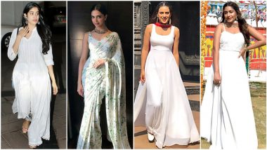 Navratri 2021 Day 5 Colour White: Deepika Padukone, Nia Sharma and Others Show You Why 'White is Always Right' (View Pics)