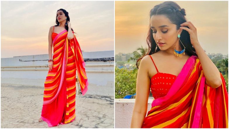 Karwa Chauth 2021: Shraddha Kapoor's Stunning Red Saree Should Be Your Outfit Inspiration This Year (View Pics)