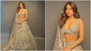 Janhvi Kapoor's Diwali Comes Early, Actress Stuns in a Blingy Manish Malhotra Outfit