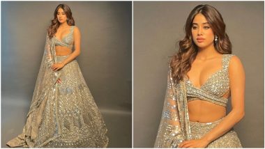 Janhvi Kapoor's Diwali Comes Early, Actress Stuns in a Blingy Manish Malhotra Outfit