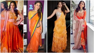Navratri 2021 Day 4 Colour Orange: Kareena Kapoor Khan, Surbhi Chandna and Others are Here To Make Your Day Brighter (View Pics)
