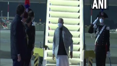 World News | PM Modi Arrives in Rome to Attend G20 Summit