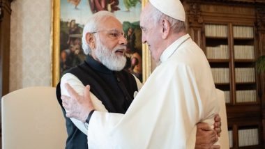 World News | PM Modi Briefs Pope Francis on Ambitious Initiatives Taken by India for Combating Climate Change