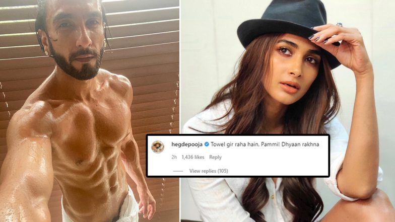 Ranveer Singh Posts A Shirtless Selfie Pic On Instagram And Pooja Hegde’s Comment Is A Must See!