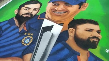 India News | Indore Artists Make Rangoli to Cheer Team India in T20 World Cup