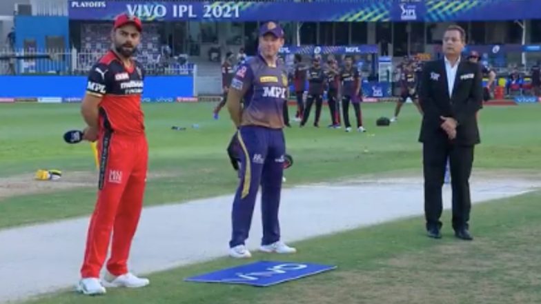 RCB vs KKR, IPL 2021 Eliminator Toss Report & Playing XI: Unchanged Royal Challengers Bangalore Opt to Bat