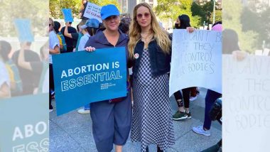 Pregnant Jennifer Lawrence Attends Rally For Abortion Justice With Comedian Amy Schumer