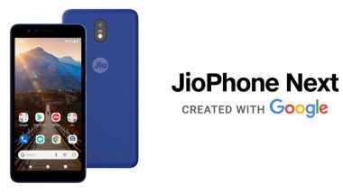 JioPhone Next Affordable Smartphone Launched at Rs 6,499; To Go on Sale On From November 4, 2021