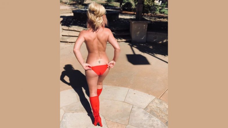 Britney Spears Posts Yet Another Topless Picture on Social Media, Slams Haters With This Witty Post