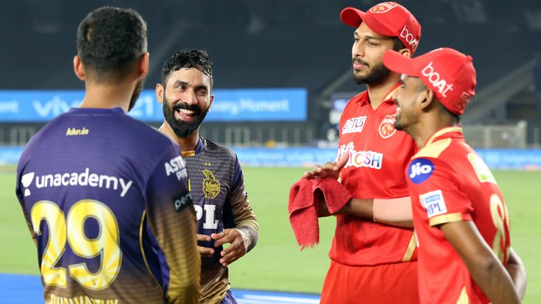 KKR vs PBKS, IPL 2021 Toss Report & Playing XI: Tim Seifert Makes Debut for Kolkata Knight Riders, Mayank Agarwal Returns for Punjab Kings As KL Rahul Opts To Bowl