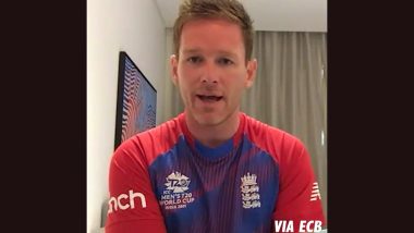 Eoin Morgan Hints at Dropping Himself From England’s Playing XI for T20 World Cup 2021 if Poor Form With the Bat Continues (Watch Video)