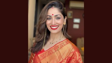 Yami Gautam Looks Gorgeous in Red Saree As She Celebrates Her First Karwa Chauth Post Marriage (View Pics)