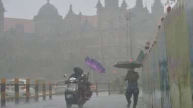 Mumbai Rains: Heavy Rainfall with Thunder, Lightening Lash Maharashtra's Capital City (Watch Videos & Picture)