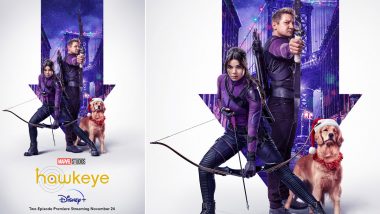 Hawkeye: Marvel Unveils New Poster Featuring Jeremy Renner and Hailee Steinfeld, First Two Episodes To Release on Disney+ on November 24!