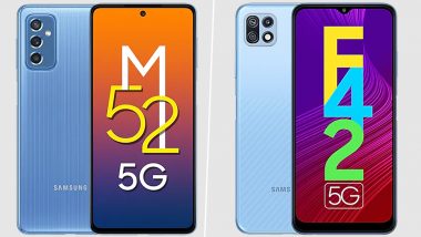 Samsung Galaxy M52 5G, Galaxy F42 5G Now Available For Online Sale With Attractive Discounts