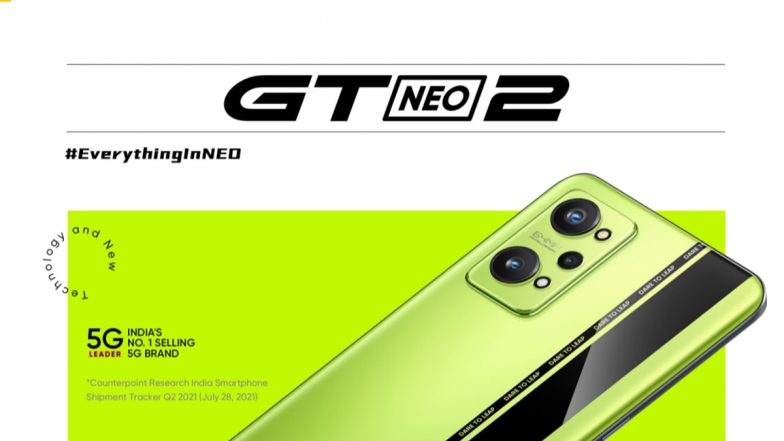 Realme GT Neo2 To Be Launched in India on October 13, 2021; Check Expected Prices & Other Details Here