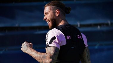 UEFA Champions League 2022: PSG Defender Sergio Ramos To Miss Real Madrid Clash Due to Injury