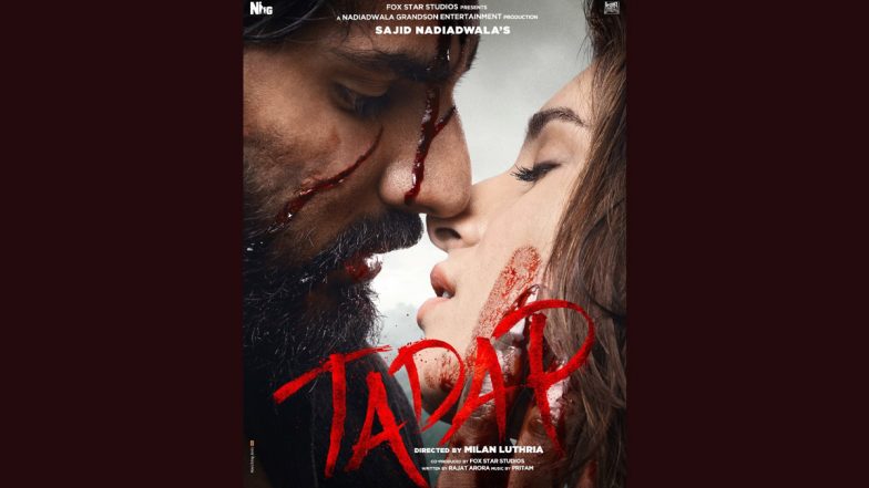 Tadap: Ahan Shetty And Tara Sutaria Look Great Together In This Raging Love Story (View Poster)