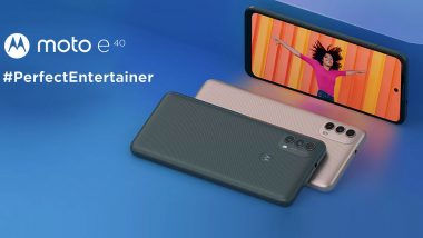 Motorola Moto E40 With 5,000mAh Battery Launched in India at Rs 9,499