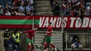 Cristiano Ronaldo Reacts After Scoring 112th Goal for Portugal Against Qatar in International Friendlies