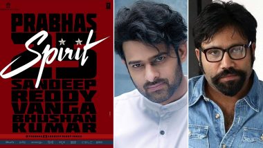 Spirit: Prabhas Announces The Title Of His 25th Film With Sandeep Reddy Vanga!