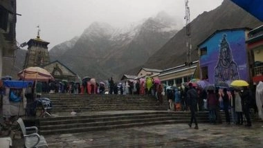 India News | Uttarakhand: Kedarnath Dham Witnesses Snowfall