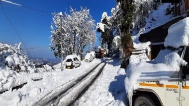 India News | Himachal Pradesh: Manali-Leh Highway Closed for Normal Traffic After Snowfall at Baralacha Pass
