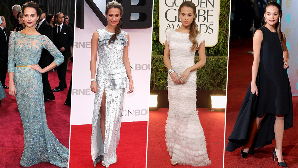 Alicia Vikander Is the Queen of Red Carpet Style
