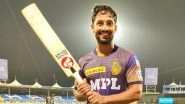 Rahul Tripathi&rsquo;s Six Helps KKR Beat DC by 3 Wickets, Eoin Morgan&rsquo;s Team Qualifies for Finals of IPL 2021 (Watch Video)