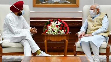 Punjab CM Charanjit Singh Channi Meets PM Narendra Modi in Delhi, Discusses Farmers’ Issues