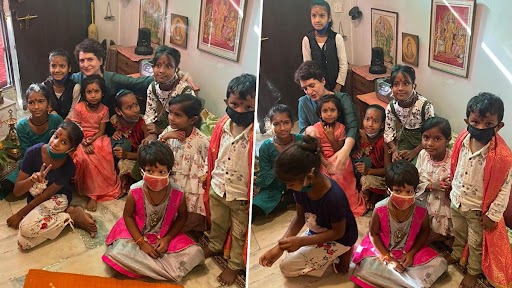 Durga Ashtami 2021: Priyanka Gandhi Vadra Performs ‘Kanya Pujan’ at Father’s Foster Sister’s Home
