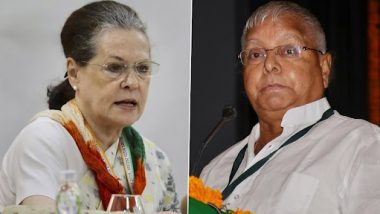 Sonia Gandhi Speaks to Lalu Prasad Yadav Amid trouble in Bihar Grand Alliance