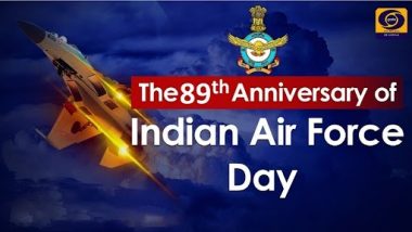 Air Force Day 2021 Celebration Live Streaming: Watch Indian Air Force 89th Anniversary Celebrations From Hindon Air Base in Ghaziabad