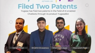 Business News | Yugasa Software Labs Filed Patents in the Field of Conversational AI and Chatbots
